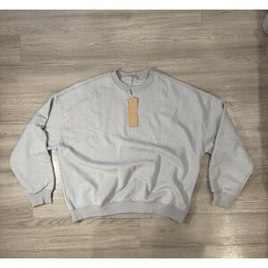 NWT acta wear womens XXL grey sweater pullover muscle mommy